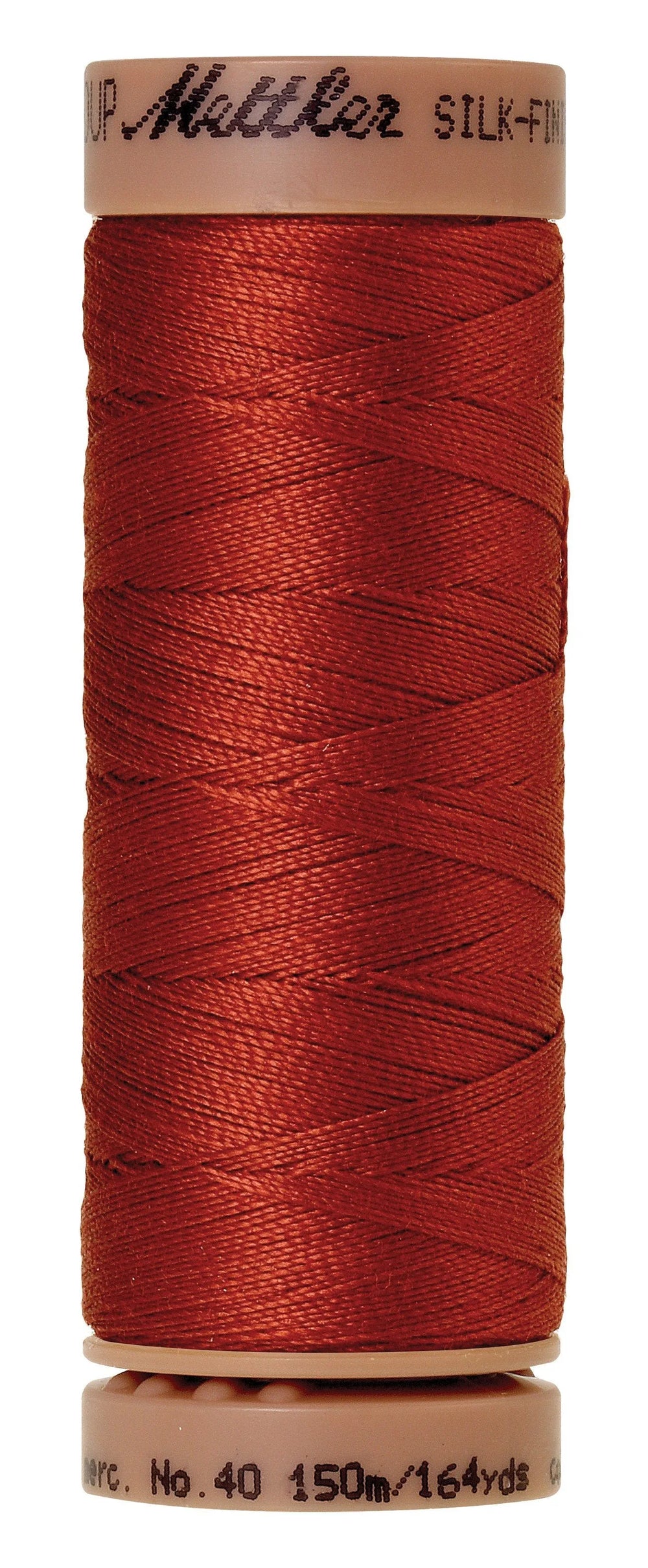 Mettler Silk-Finish 40wt Fil de Coton Uni 164 vg/150 M Brique