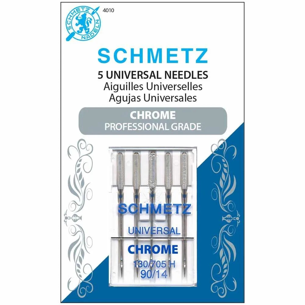 SCHMETZ #4010 Chrome Universal - 90/14 - 5 count