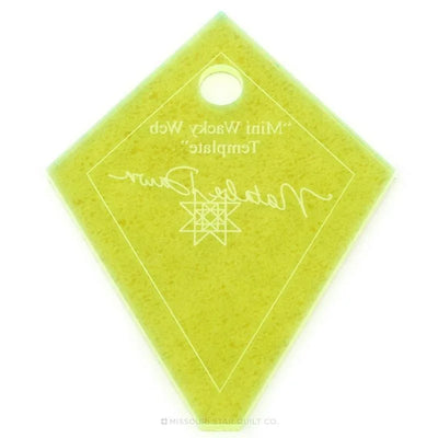 Missouri Star 2 1/2" Mini Wacky Web (Mini Periwinkle) Template