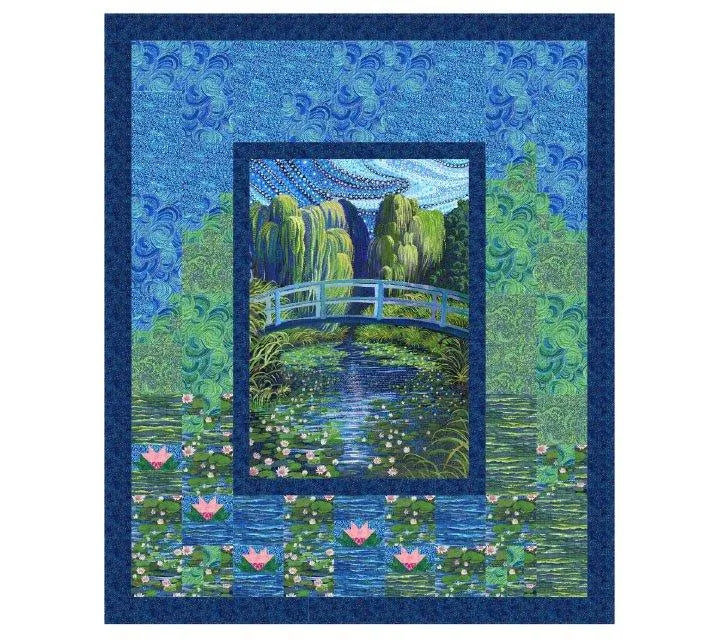 Esprit d'Artisan Jardin d'Eau - Motif Parc de Nénuphars