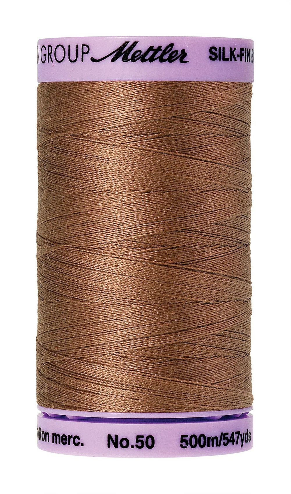 Mettler Silk-Finish Coton 50wt Uni 547 vg/500M Noyer