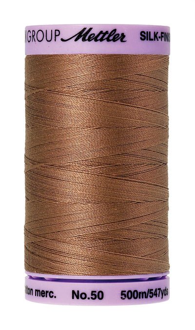 Mettler Silk-Finish Coton 50wt Uni 547 vg/500M Noyer