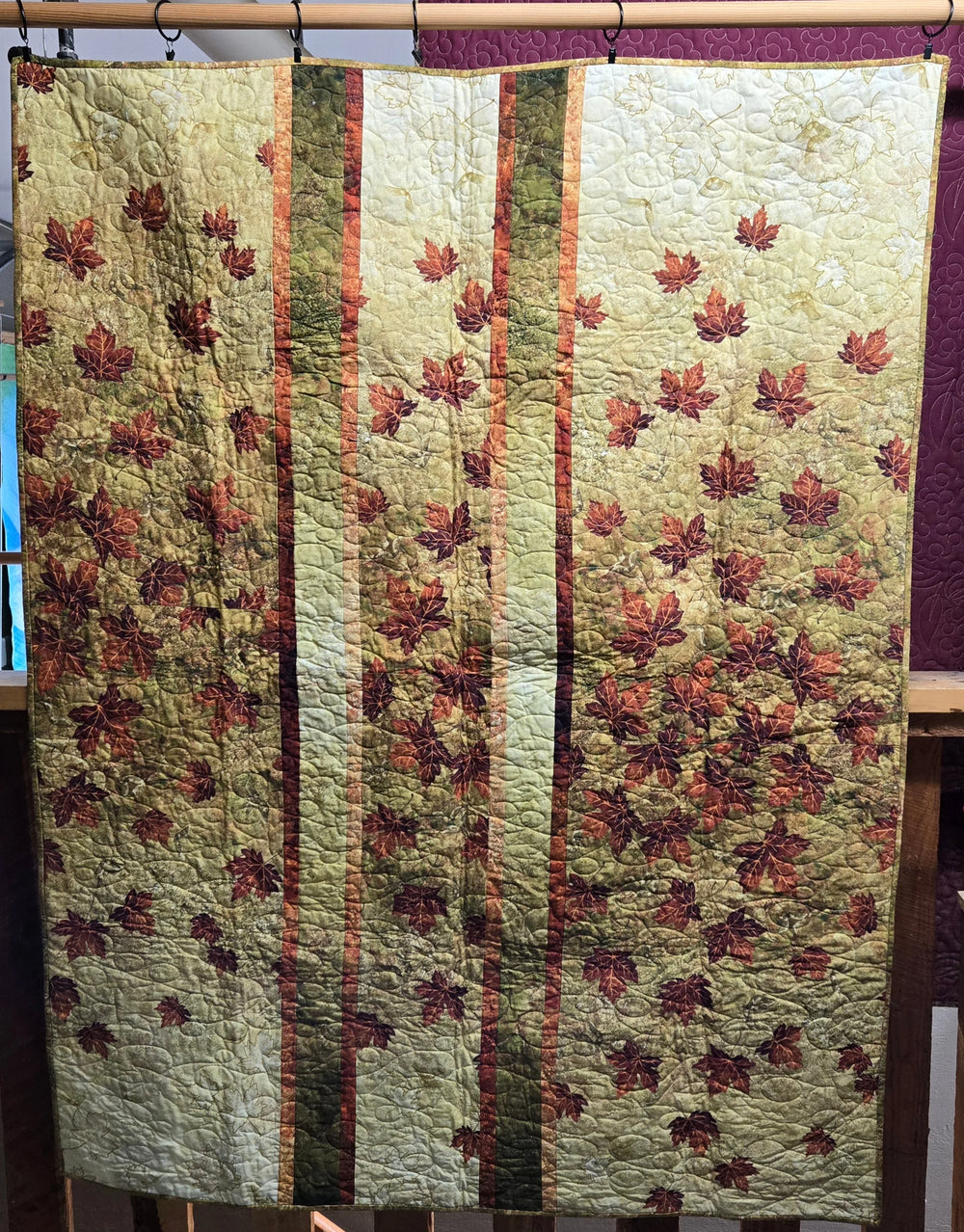 Échantillon en magasin - Couvre-lit Jumeau - Feuilles d'érable