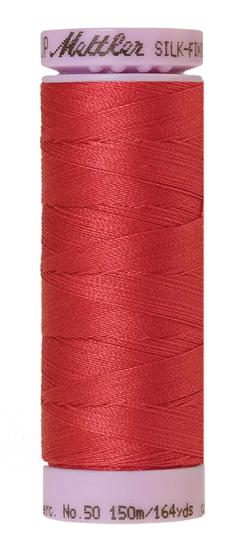 Fil de coton uni Mettler Silk-finish 50wt 164 vg/150 m Fleur