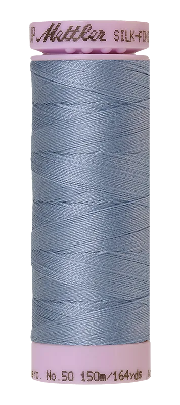 Mettler Silk-finish 50wt Solid Cotton Thread 164yd/150m Summer Sky