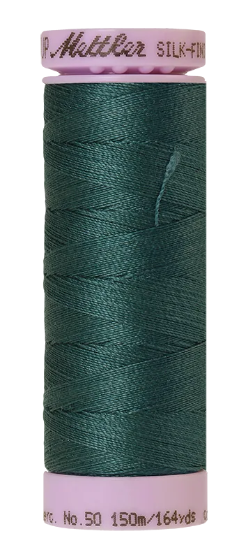 Mettler Silk-finish 50wt Solid Cotton Thread 164yd/150m Shaded Spruce