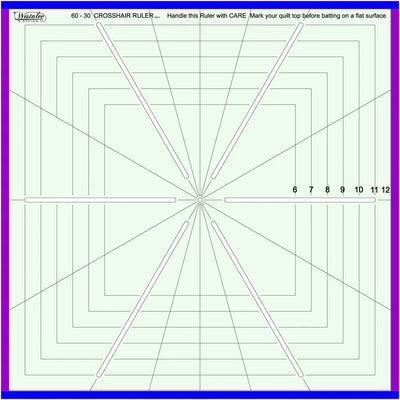 Westalee by Sew Steady 8 Point Crosshair Square Ruler