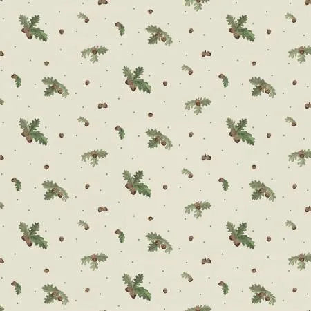Riley Blake - Lets Get Lost in the Woods - Acorns and Leaves Off White - C15121R-OFFWHITE