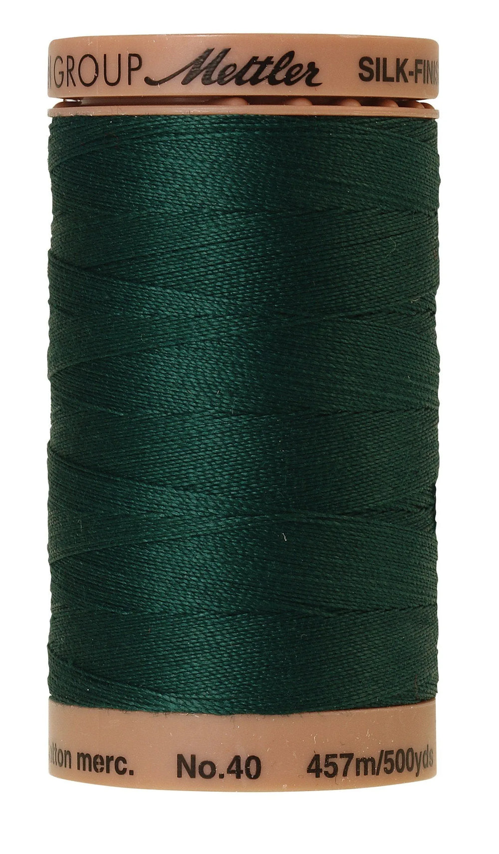 Mettler Fil Coton Uni Silk-Finish 40wt 500 verges/457 m Vert marais