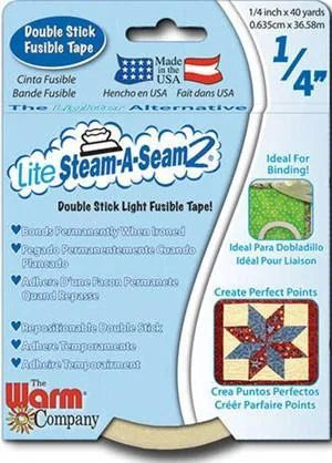 Lite Steam-A-Seam 2 -- 1/4 po x 40 vg