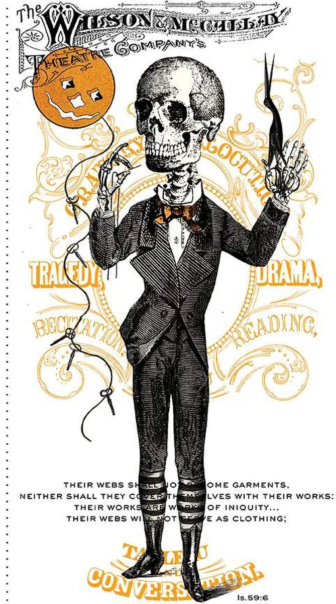 Riley Blake - Costume Maker's Act II - Main Panel Skeleton - PD16000-PANEL