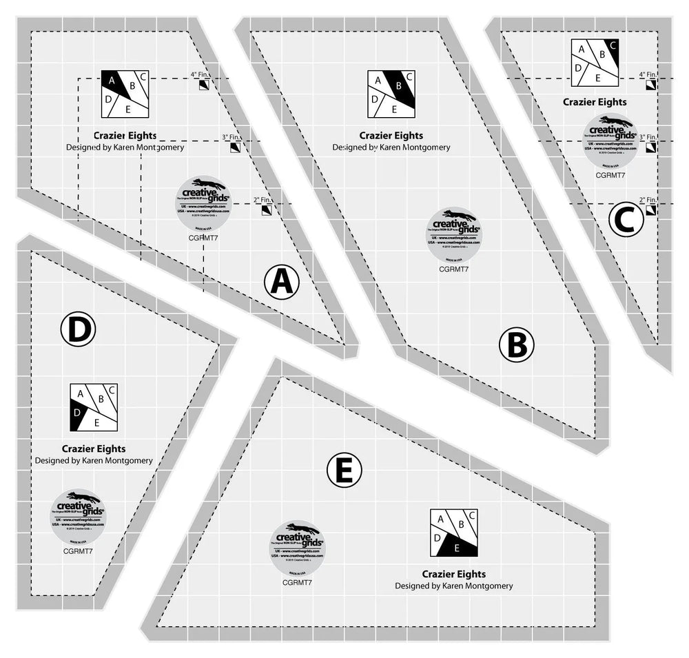 Creative Grids Crazier Eights Gabarit