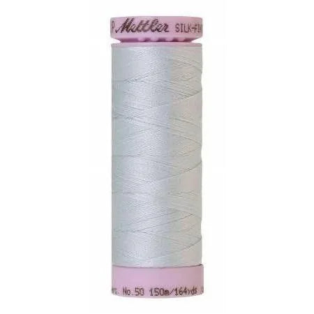 Fil de coton uni Mettler Silk-Finish 50wt 164 vg/150 m Bleu Starlight