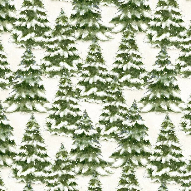 Susan Winget- Winter Forest - Trees Allover Cream