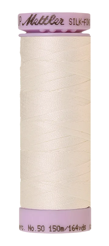 Mettler Silk-finish 50wt Solid Cotton Thread 164yd/150m Candlewick