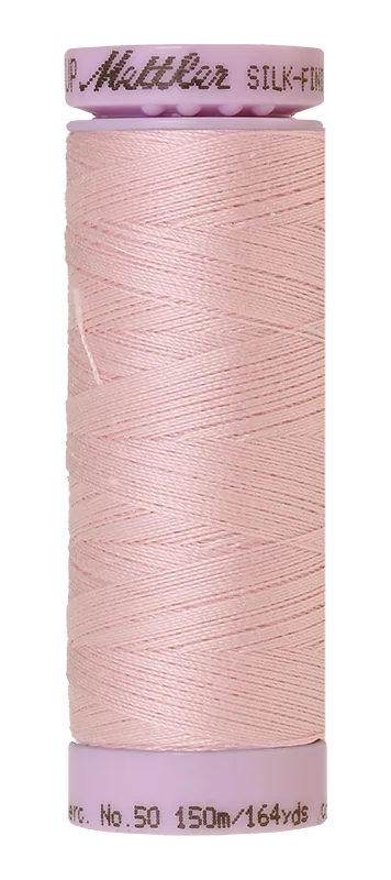 Mettler Silk-finish 50wt Solid Cotton Thread 164yd/150m Parfait Pink