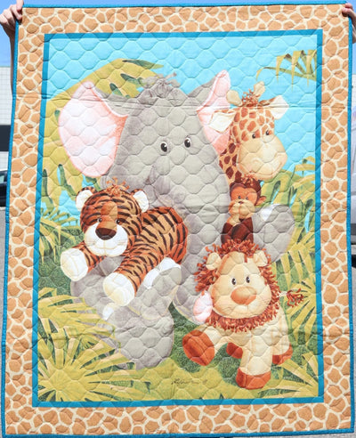 Store Sample- Baby Quilt- Safari Animals