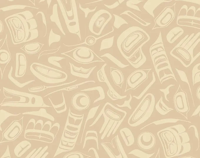 Découvrez Canada Pacific Northwest par Robert Kaufman - Native Spirit - Crème Clair