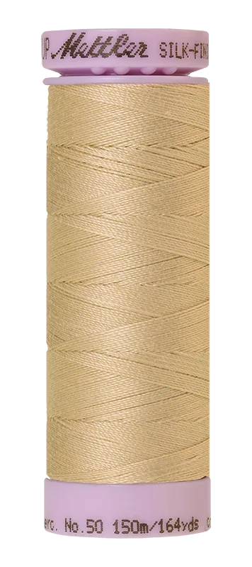 Fil de coton uni Mettler Silk-finish 50wt 164 vg/150 m Flocons d'avoine