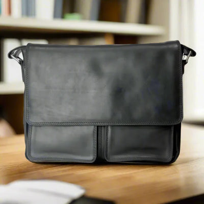 Sacoche "Rugged Earth" en cuir robuste