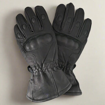 Gants de moto ouverts en cuir pour hommes avec armure