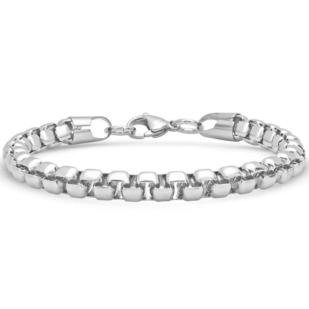 Steeltime Stainless Steel Bracelet — Boutique of Leathers/Open Road