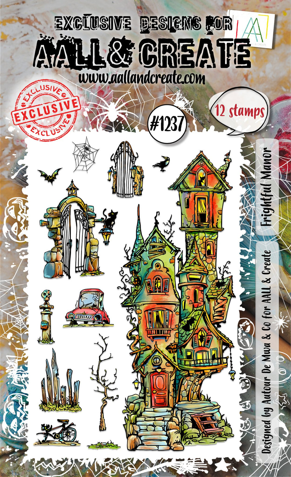 AALL and Create - A6 Stamp Set - Frightful Manor — Ecstasy Crafts