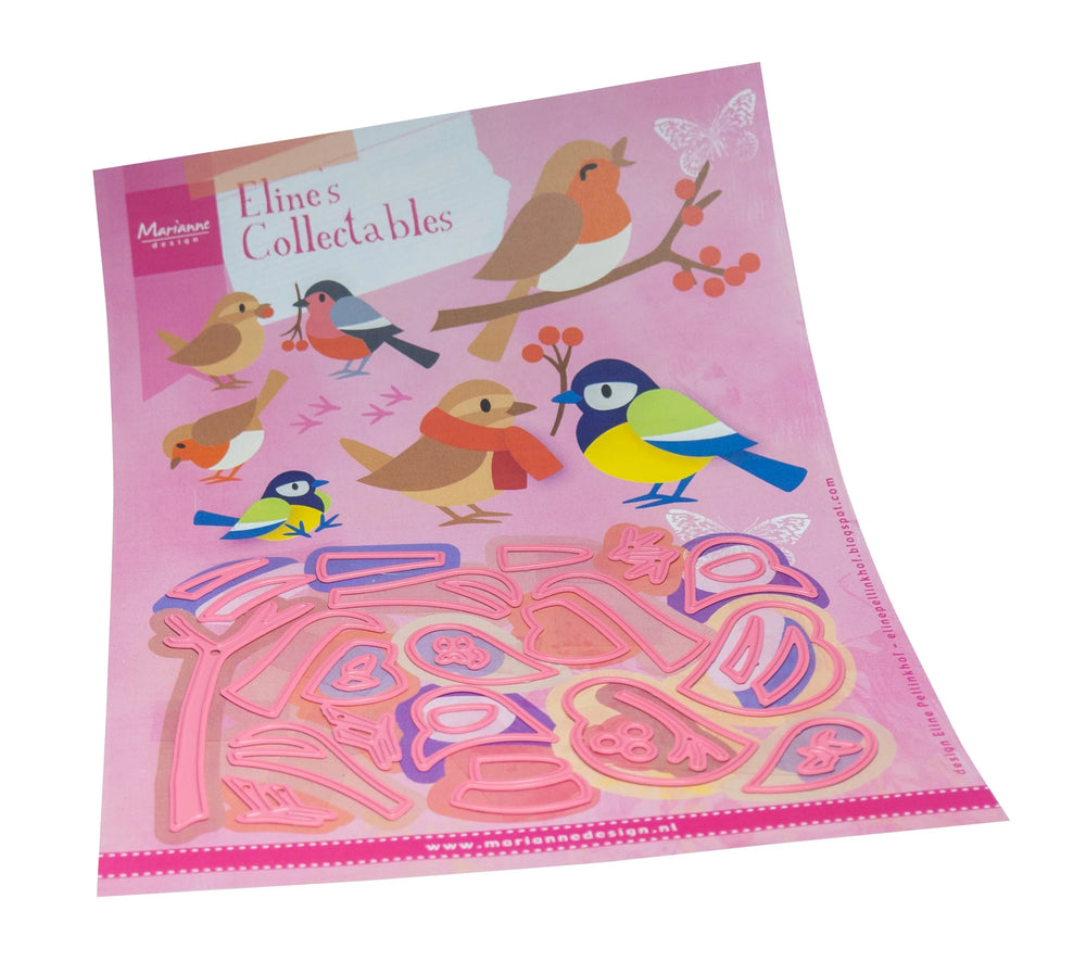 Marianne Design Collectables Die - Eline's Garden Birds — Ecstasy Crafts