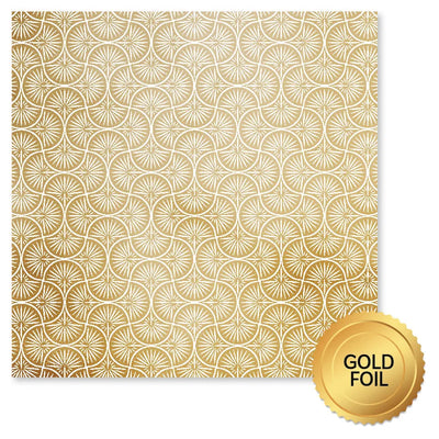 Wedding Joy Foil Gold A 12 x 12 Paper (6 pc Bulk Pack) 34512