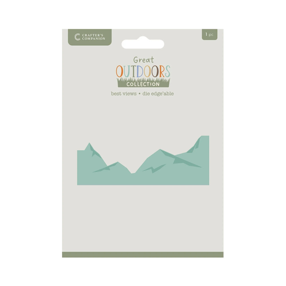 Crafters Companion The Great Outdoors Metal Die Edge’able - Best views — Ecstasy Crafts
