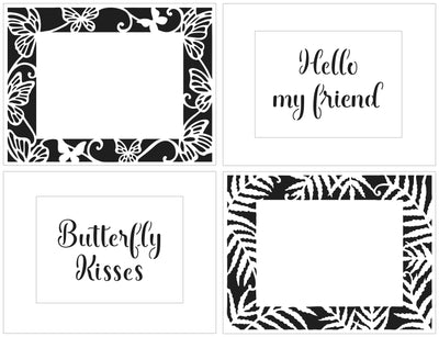 The Crafters Workshop A2 Butterfly Ferns Frames