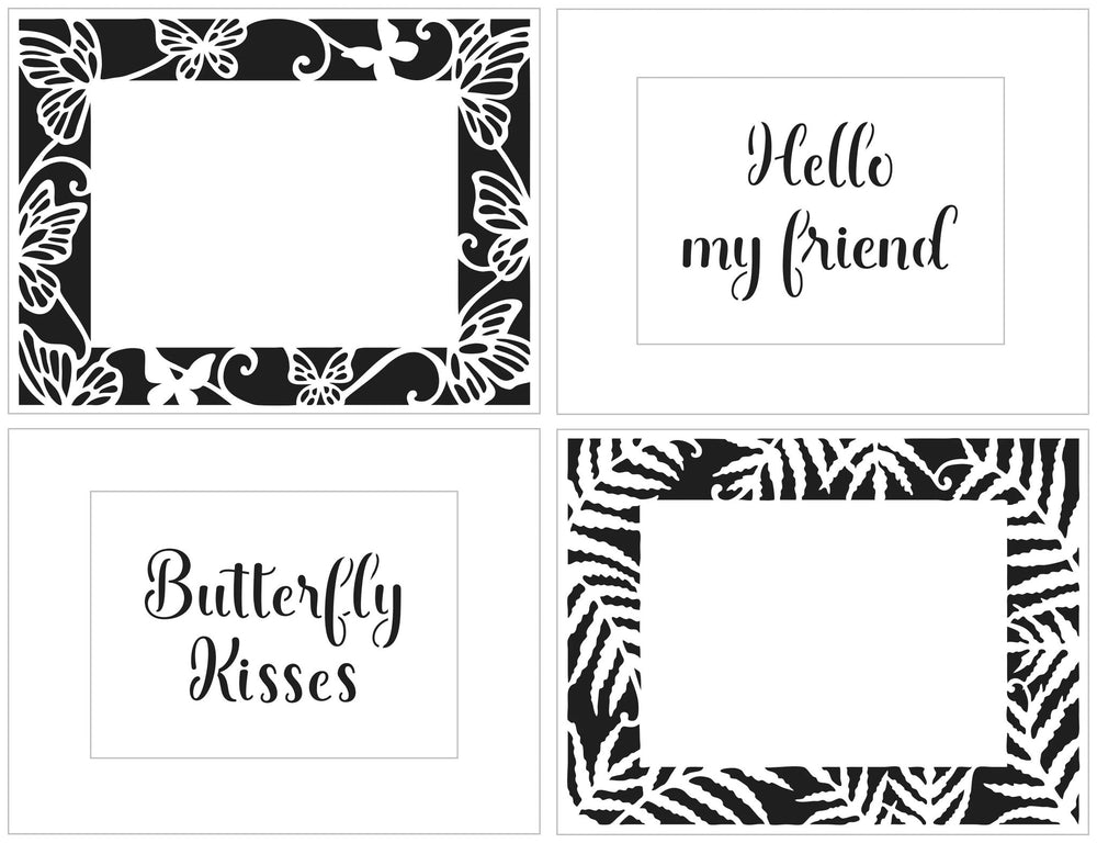 The Crafters Workshop A2 Butterfly Ferns Frames — Ecstasy Crafts