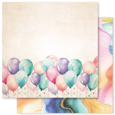Papier Anniversaire Fun D 12 x 12 (Paquet en vrac de 12) 33270