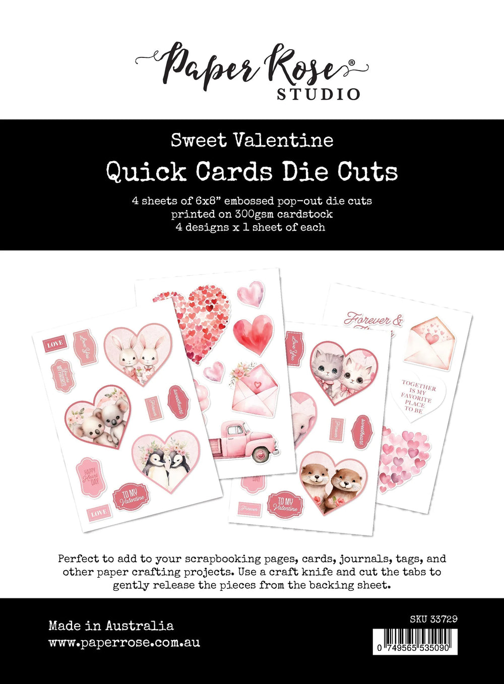 Sweet Valentine Quick Cards Die Cuts 33729 — Ecstasy Crafts