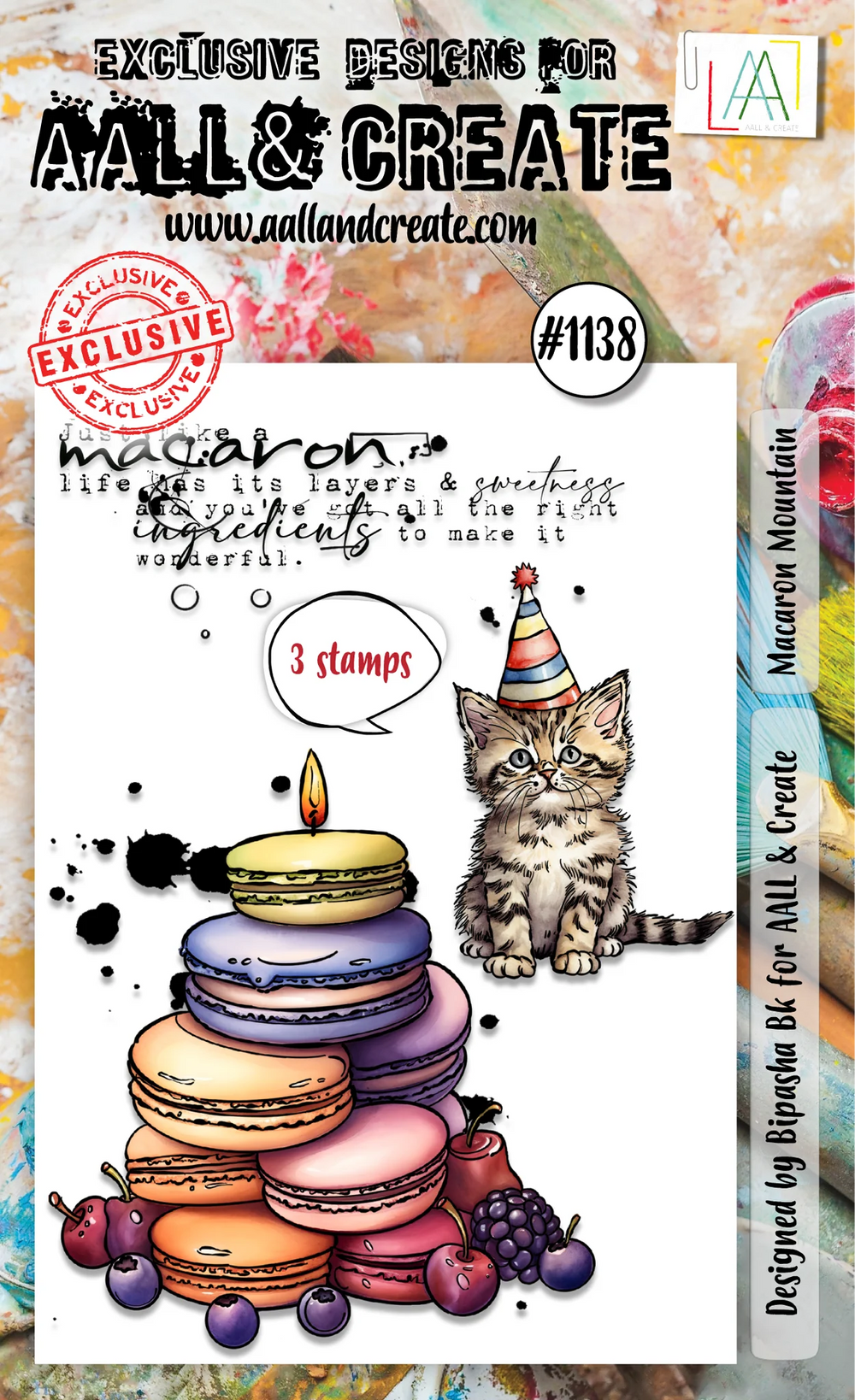 AALL and Create - A6 Stamp Set - Macaron Mountain — Ecstasy Crafts
