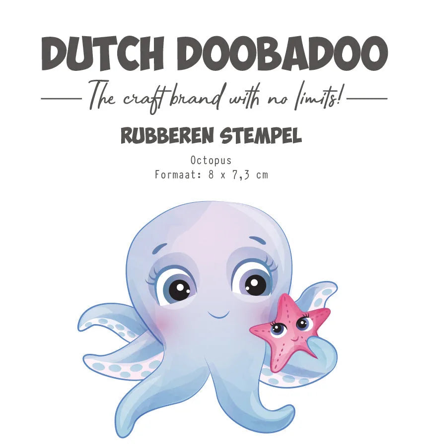 Tampon en caoutchouc Dutch Doobadoo DDBD Poulpe