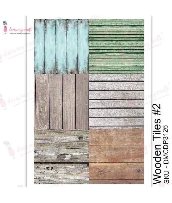 Dress My Craft Transfer Me - Wooden Tiles #2 — Ecstasy Crafts