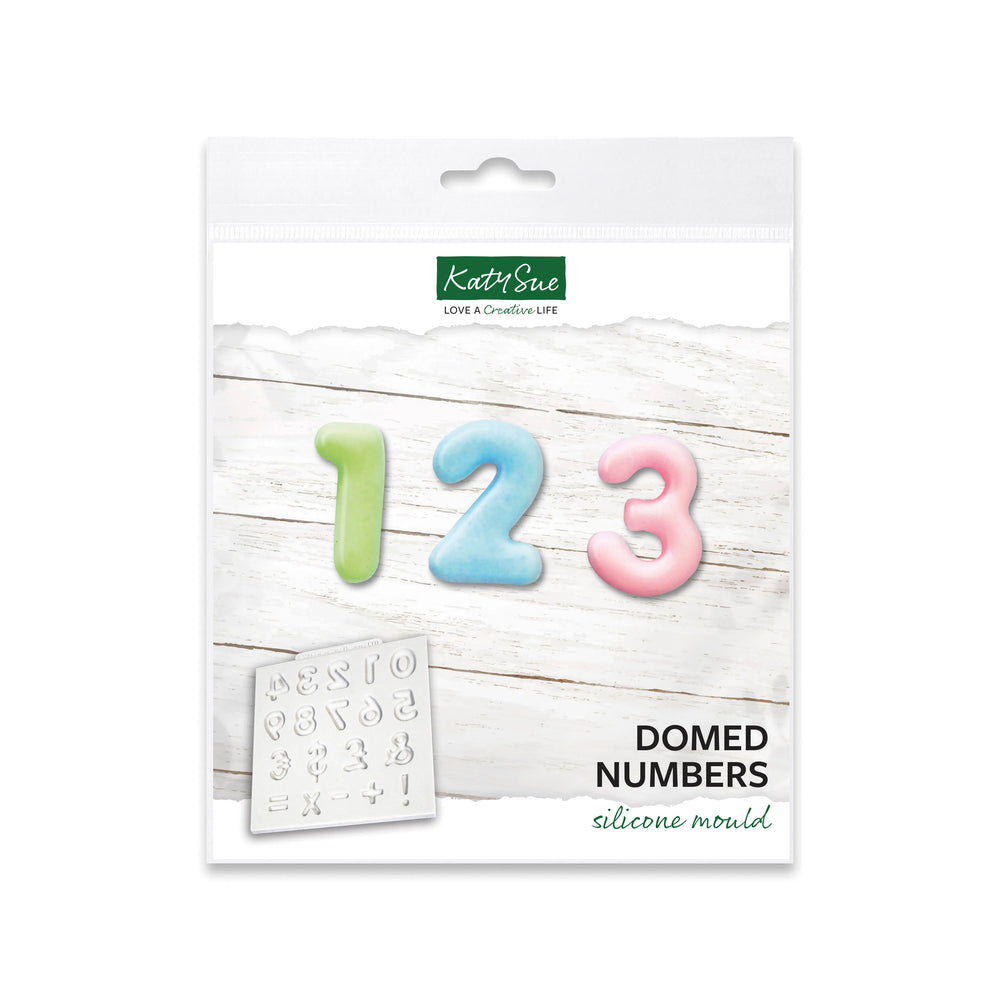 Domed Numbers Silicone Mould — Ecstasy Crafts