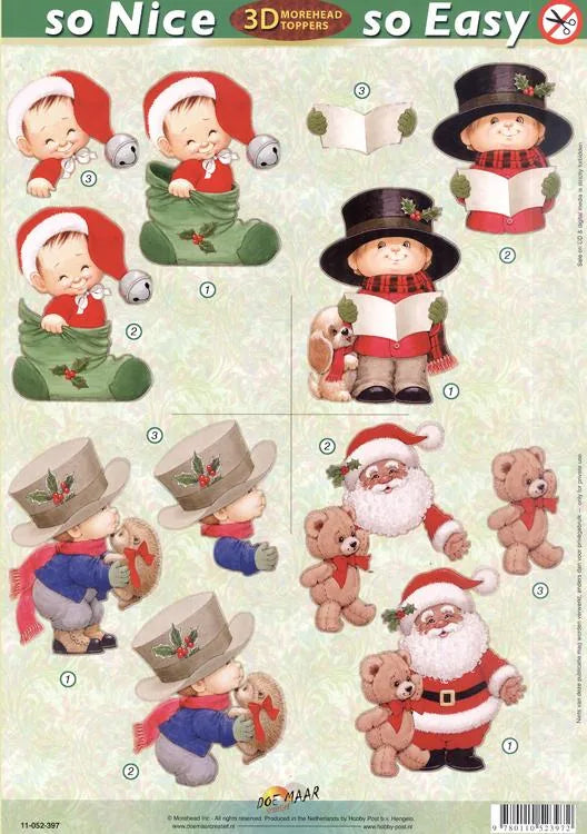Morehead So Nice and Easy (4) - Santa and Children — Ecstasy Crafts