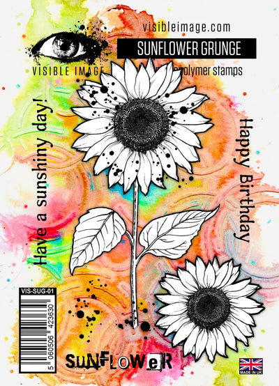 Ensemble de tampons Visible Image Sunflower Grunge - A6