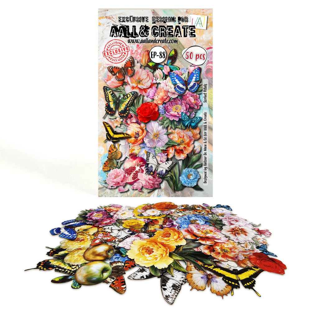 AALL and Create - A6 Ephemera Die-Cuts - Sorbet Petals — Ecstasy Crafts