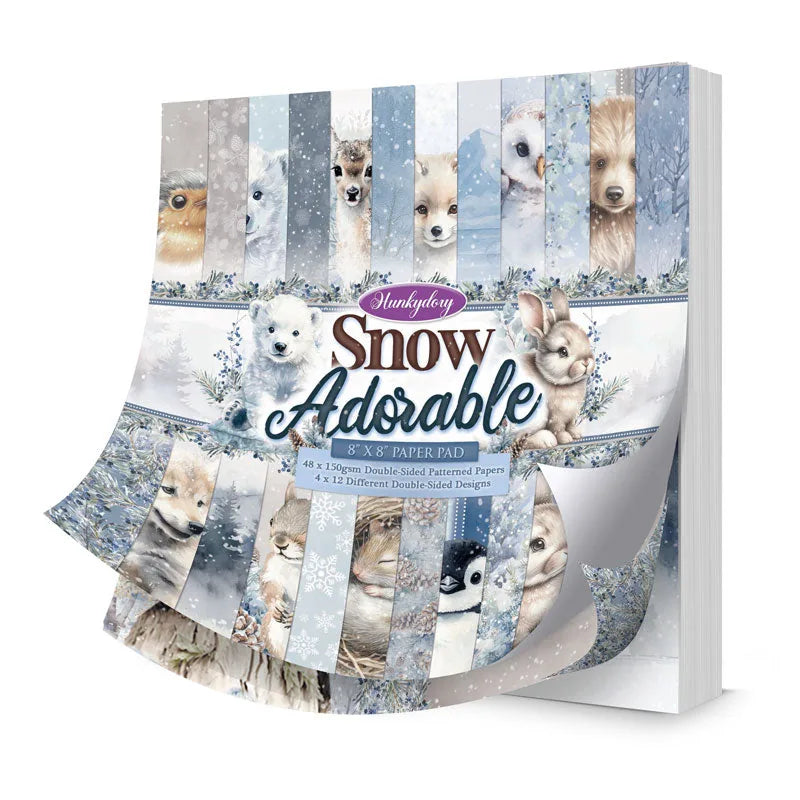 Adorable Neige 20,3 cm x 20,3 cm Bloc de Papier