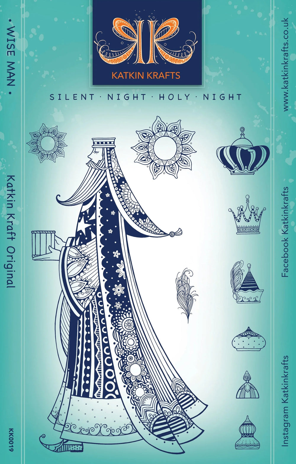 Katkin Krafts Wise Man 6 in x 8 in Clear Stamp Set — Ecstasy Crafts