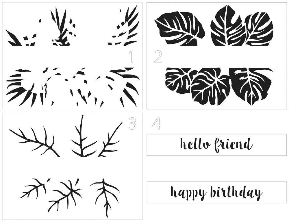 The Crafters Workshop Layered Monstera Banner — Ecstasy Crafts