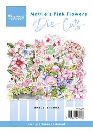 Marianne Design Découpes A6 - Fleurs Roses de Mattie