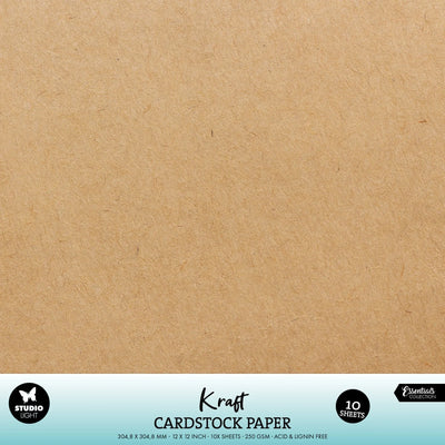 Ensemble de papier SL, carton kraft 250 g/m², Essentiels, 10 pièces