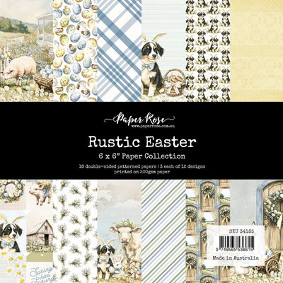 Collection de papier Rustique Pâques 6x6 34185