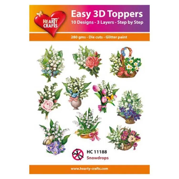 Hearty Crafts Faciles Motifs 3D Perce-neige