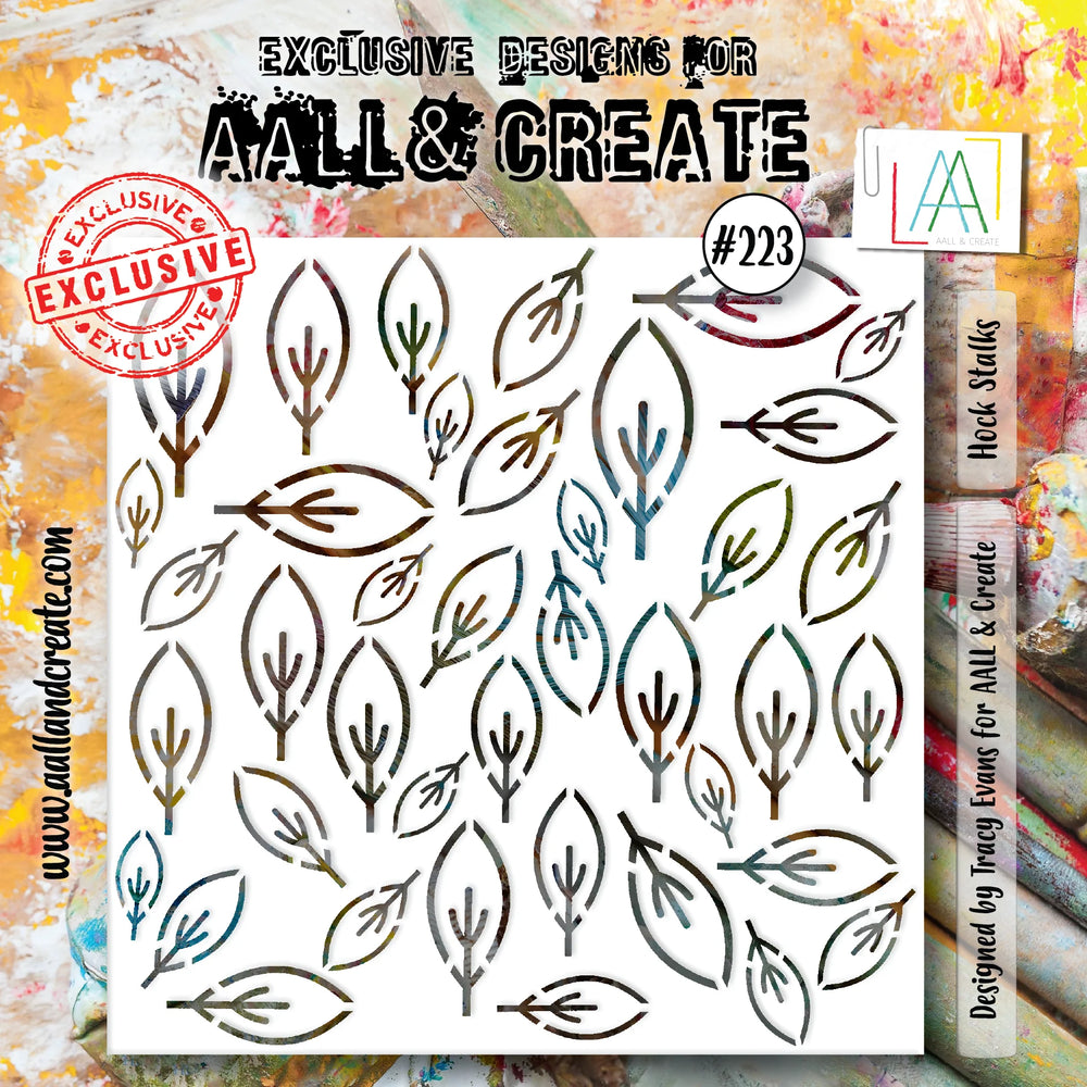 AALL and Create - 6"x6" Stencil - Hock Stalks — Ecstasy Crafts