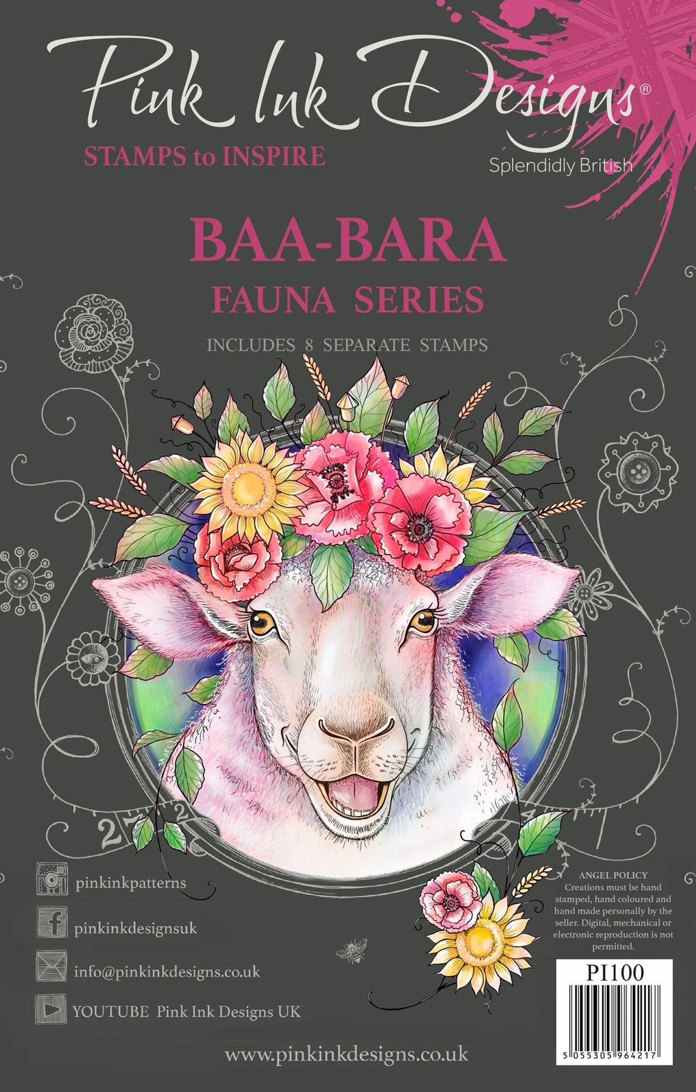 Baa-Bara A5 Clear Stamp Set — Ecstasy Crafts
